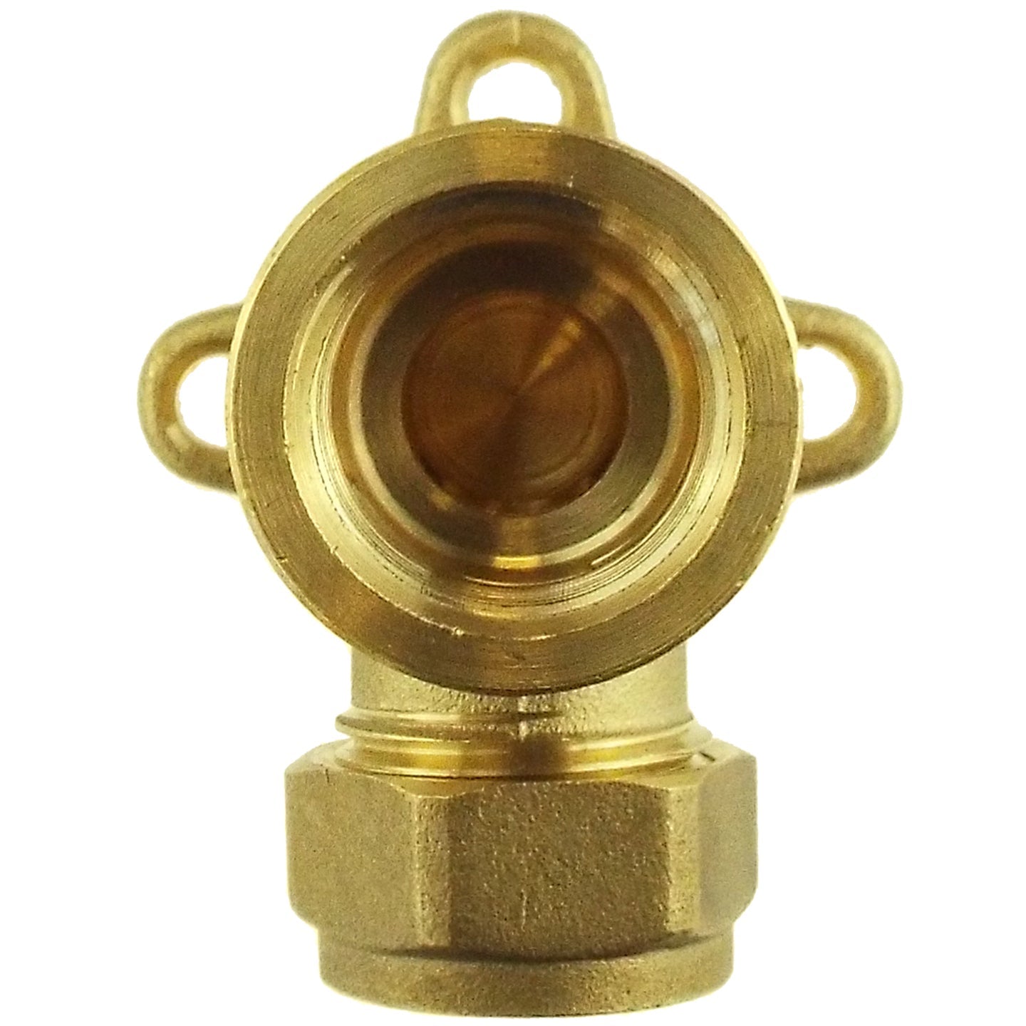15mm Brass Wall Flange Kit with Brass Quick Connect Tap-4
